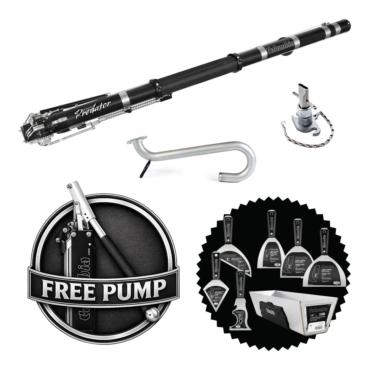 Columbia Predator Combo Set with Bonus Hand Tool Set