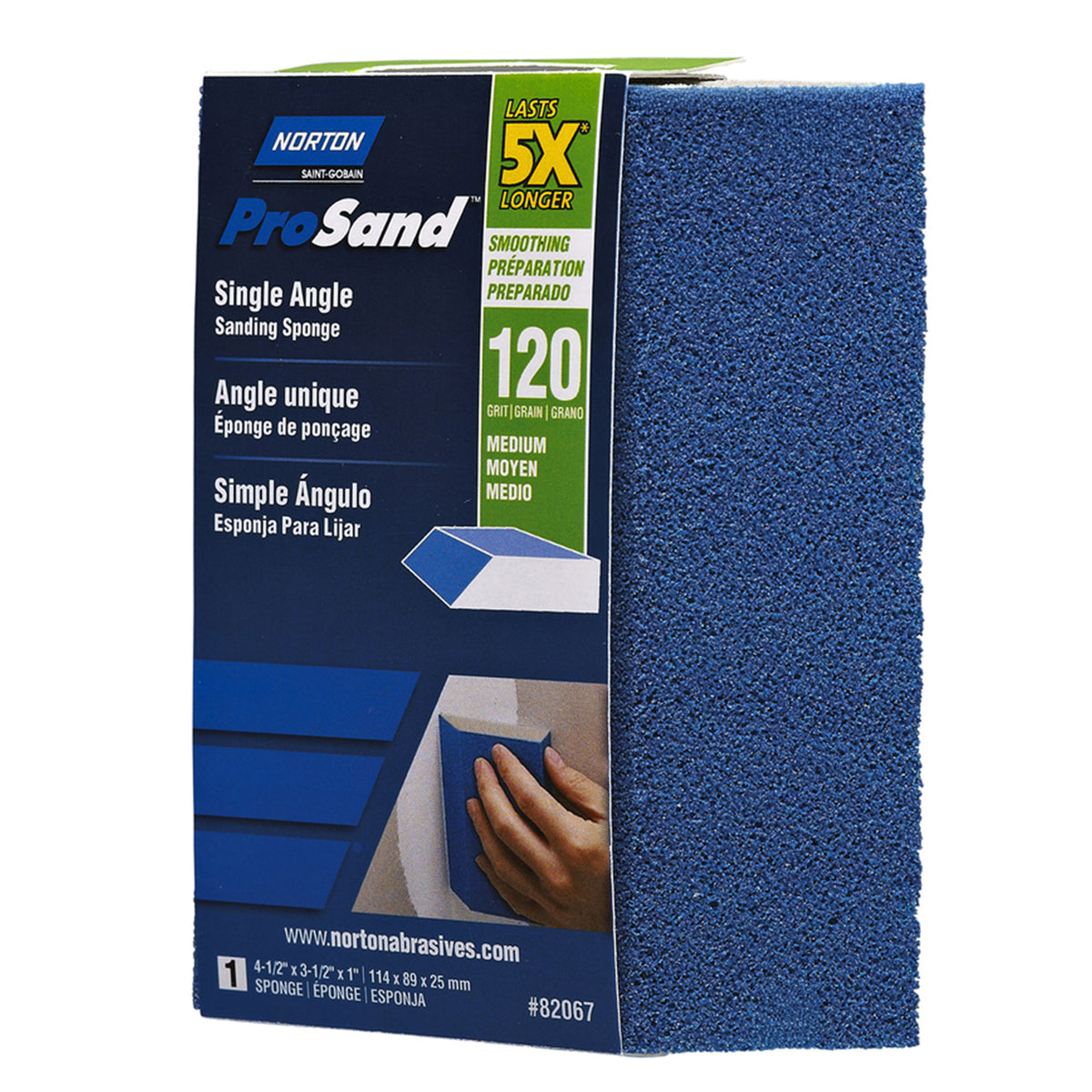 Norton ProSand 5x Single Angle Sanding Sponge
