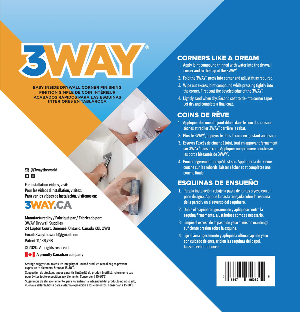 3Way Inside Corner