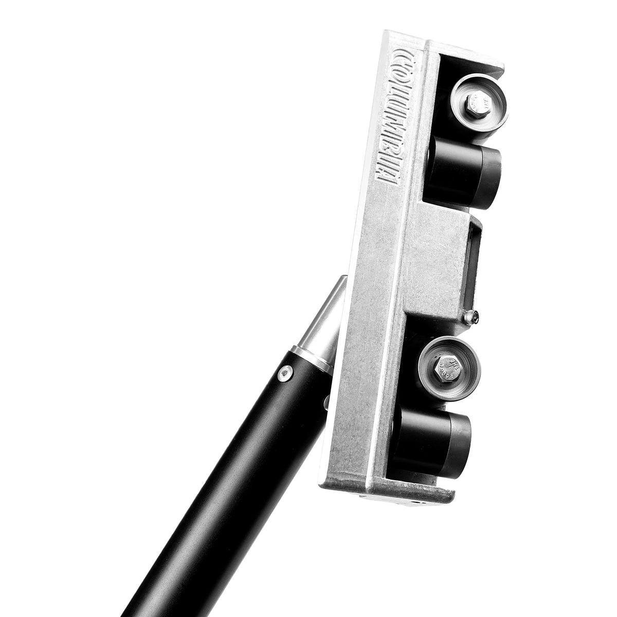 Close-up of Columbia Corner Roller attached to a Columbia One Fixed Handle