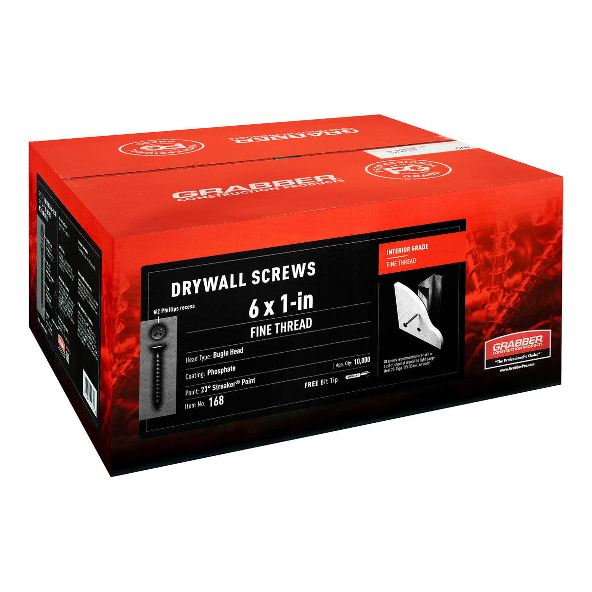 Grabber Drywall Screws - Bugle Head - Fine Thread