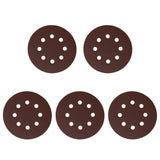 Richard 5" Mixed Grit Radial Sanding Sheets with 8 Holes (5 Pack)