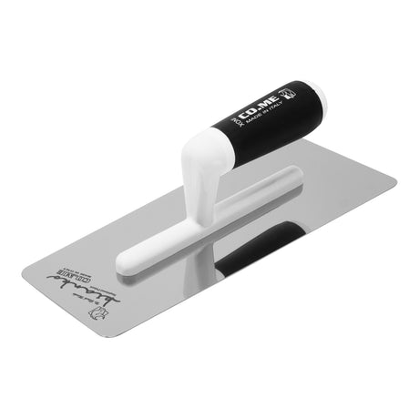 Co.Me Bianko Mirror-Polished Rectangular Beveled Venetian Finishing Trowel