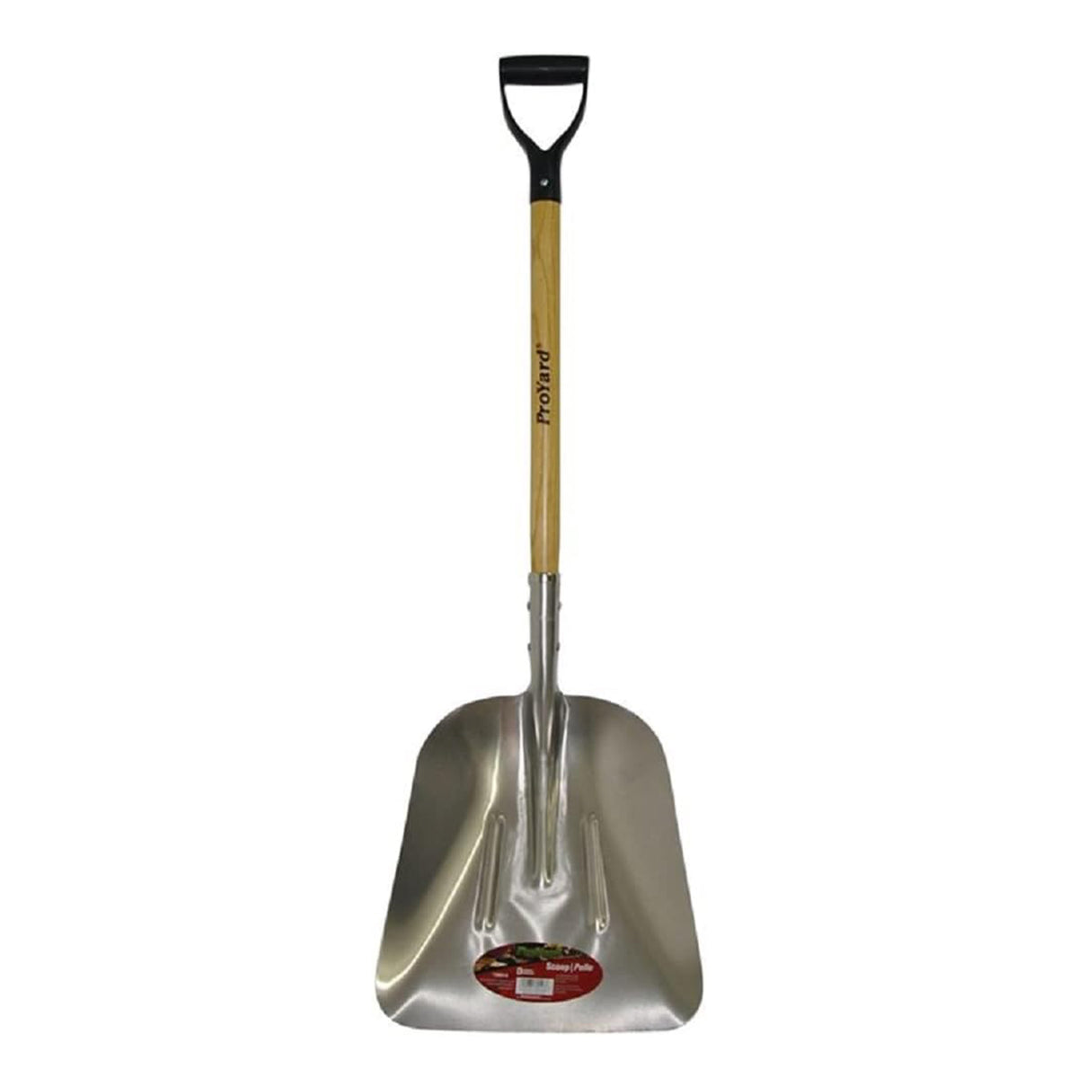 Pro-Yard Grain Scoop Shovel - Aluminum Blade with Wooden Handle