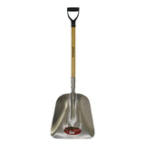 Pro-Yard Grain Scoop Shovel - Aluminum Blade with Wooden Handle