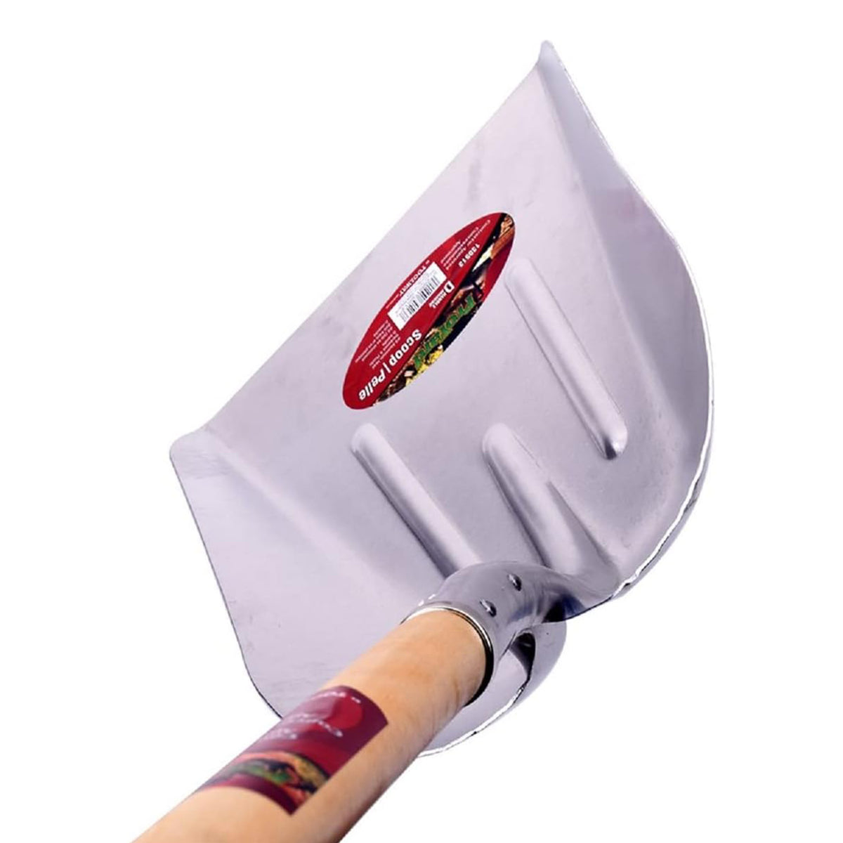Pro-Yard Grain Scoop Shovel - Aluminum Blade with Wooden Handle