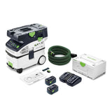 Festool Cordless Mobile Dust Extractor CLEANTEC CTC MIDI I HEPA-Plus