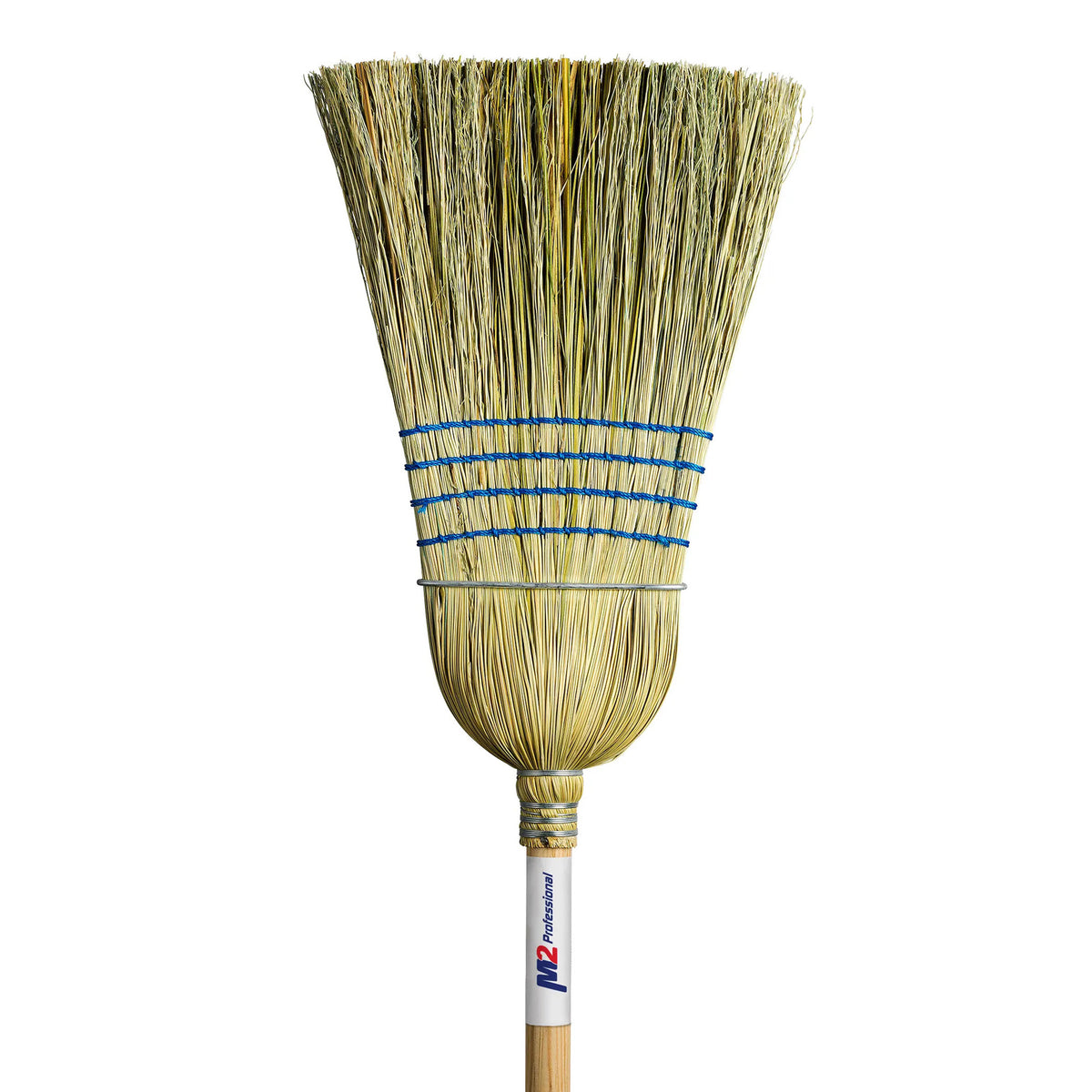 M2 Heavy Duty Industrial Corn Broom - 1 Wire / 4 String