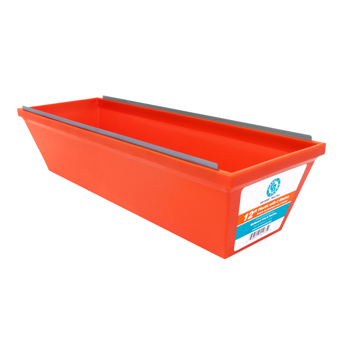 Circle Brand 12" Plastic Mud Pan with 2 Blades