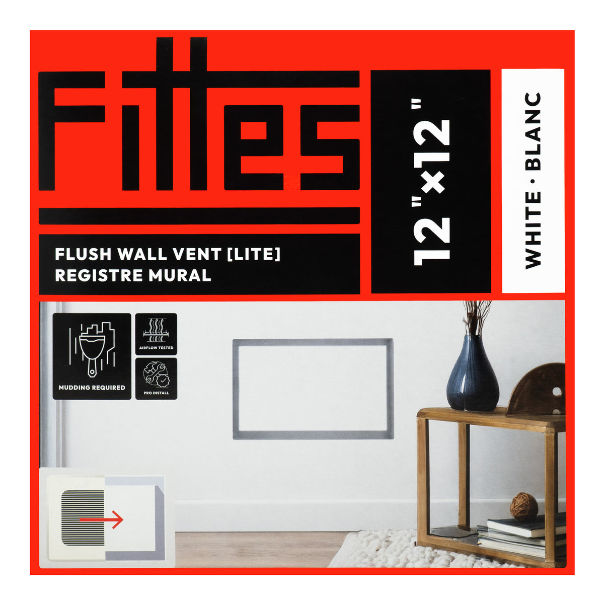 Aria Lite Flush Wall Vent Return