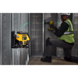 DeWalt USB Rechargeable Green Cross Line Laser Base Kit DCLE14201GB