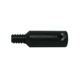 Black composite-body Columbia skimming blade adapter with universal acme thread
