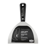 6-inch Columbia Joint Knife with stainless steel blade and black nylon handle with steel hammer head