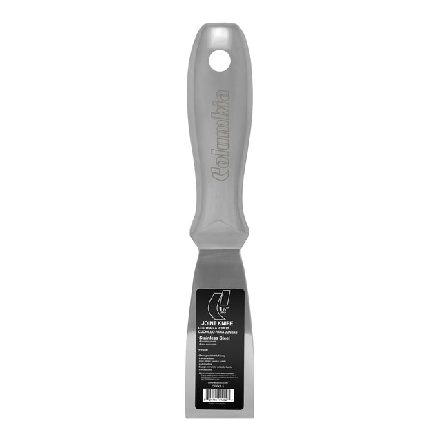 1.5-inch Columbia One Piece Putty Knife made with stainless steel blade, one-piece handle, and full tang construction
