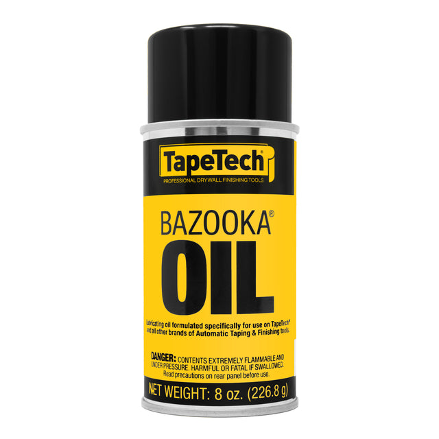8 oz of TapeTech Bazooka Oil in yellow can with black lid