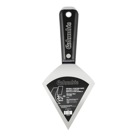 3.5-inch Columbia Pointing Knife with stainless steel blade and black nylon handle with steel hammer head