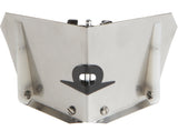 3.5-inch TapeTech Corner Flusher with stainless steel body and white plastic skids, front view