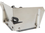 4-inch TapeTech Corner Flusher with stainless steel body and white plastic skids, quarter view