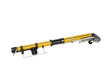 TapeTech 03TT Mini EasyClean Automatic Taper head with gold and black body, stainless steel cutting blade, and black creaser wheel, side view