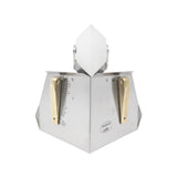 2.5-inch Columbia Combo Flusher made from aluminum with steel components and a white plastic wheel, front view
