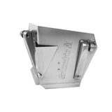 3-inch wide Columbia Direct Flusher made from aluminum with steel components and wheels, quarter view