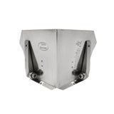 3-inch wide Columbia Standard Flusher made from aluminum with steel components and wheels, front view