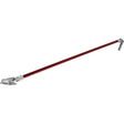 54-inch Level 5 Fixed Length Flat Box Handle with a red aluminum tube and stainless steel brake lever and handle head