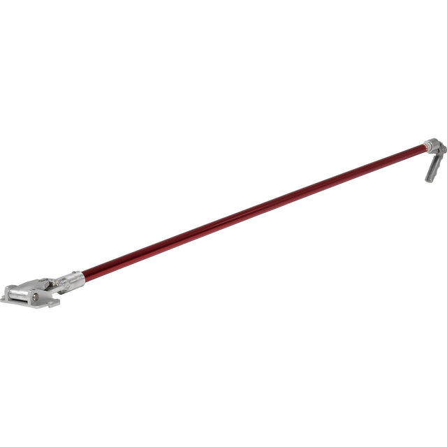 54-inch Level 5 Fixed Length Flat Box Handle with a red aluminum tube and stainless steel brake lever and handle head