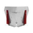 3-inch Level 5 Corner Flusher with aluminum chassis and red skid plates, front view