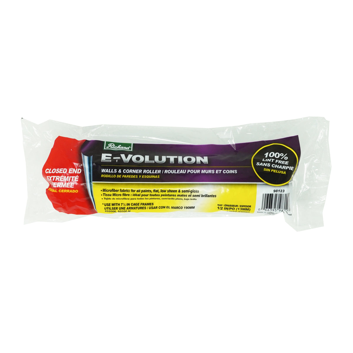 Richard 9" E-Volution Walls & Corner Roller - Closed End - 98123