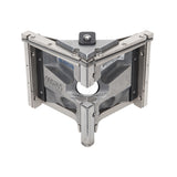 Asgard 2.5-inch angle head with stainless steel frame, patented positive ball retainer, and easy roll wheels, front view