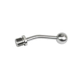 Gunmetal grey aluminum and steel Columbia Angle Head Adaptor with universal ball bearing and ACME thread