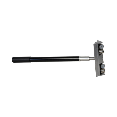 18-inch TapeTech FHTT-CC Closet Crusher Handle with black finish attached to a TapeTech corner roller