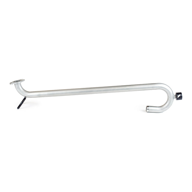 Long steel Columbia Tall Boy Gooseneck adaptor with black rubber sleeves on automatic taper holder